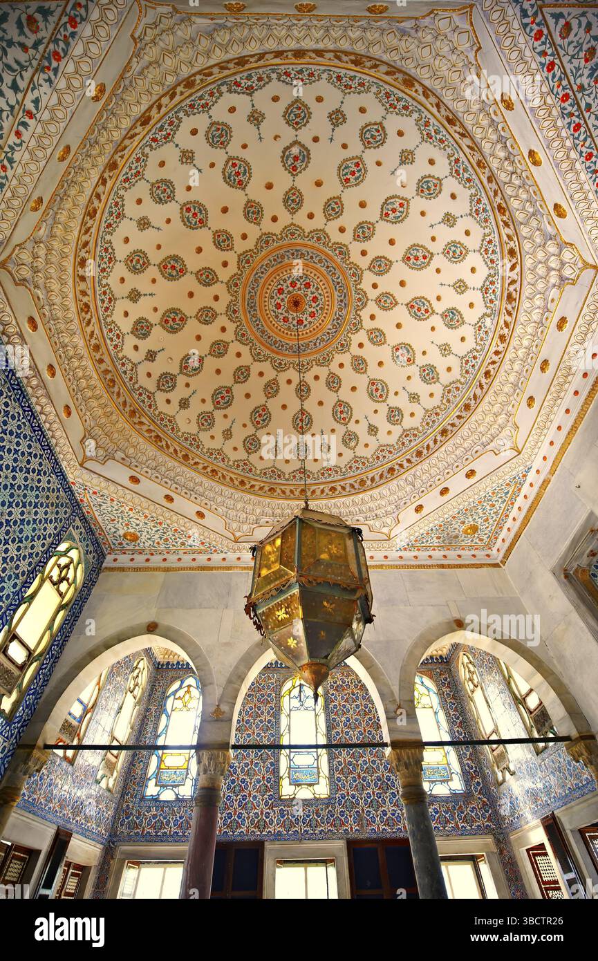 The Library of Sultan Ahmed III, the walls above the windows are ...