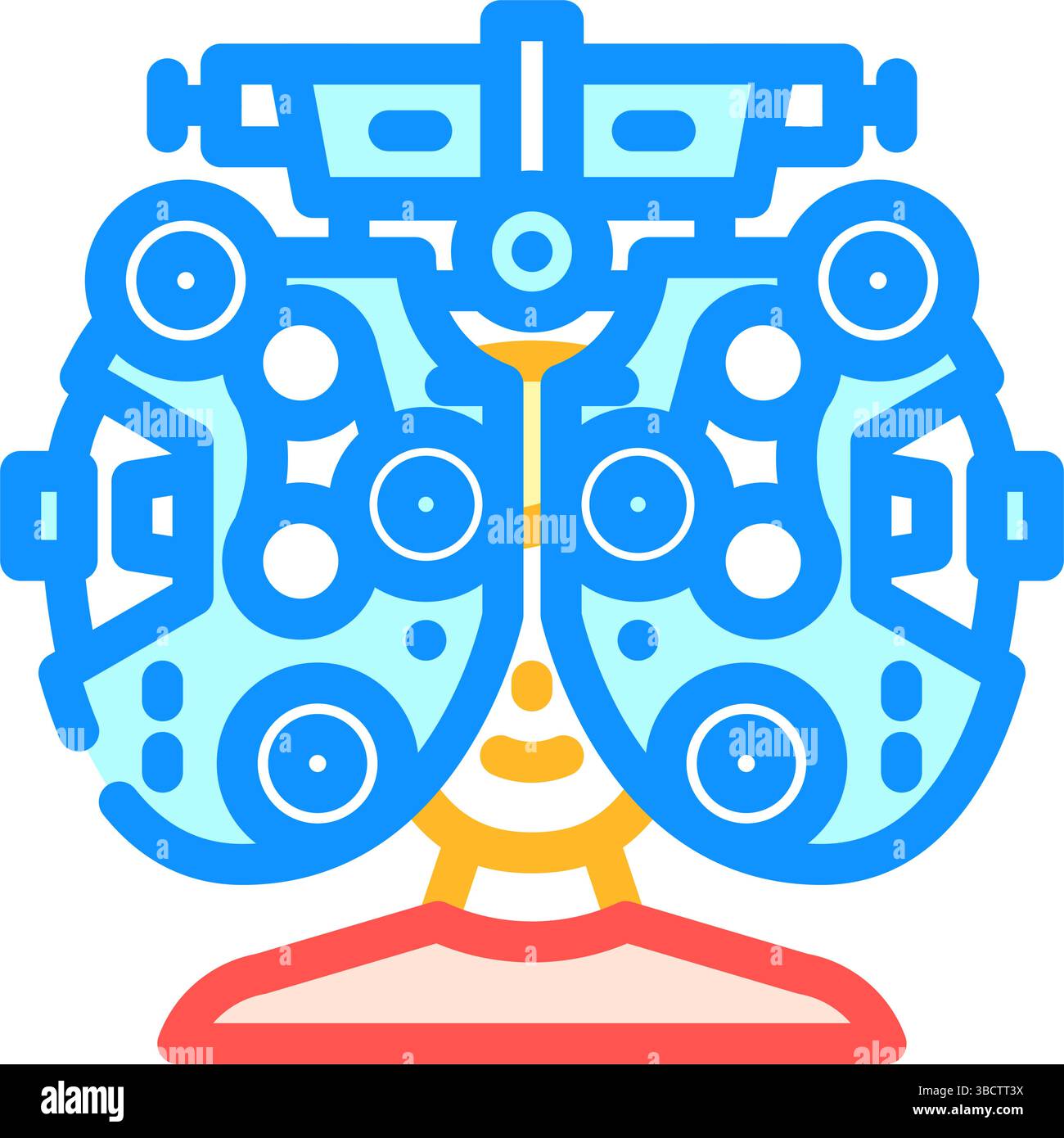 health check optometry vision eye color icon vector illustration Stock ...