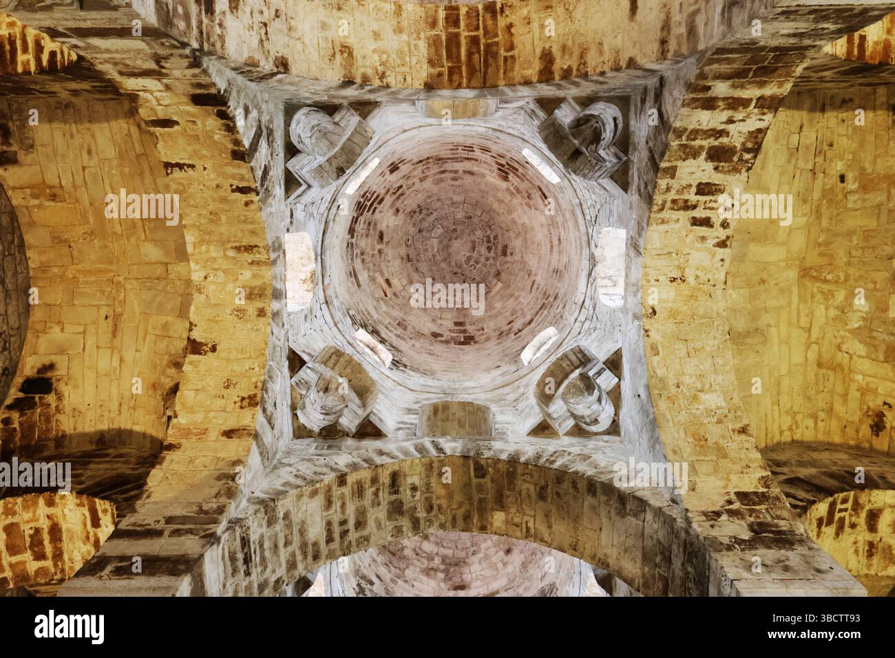 Interior views of the Arab-Norman style Church of San Cataldo, Palermo ...