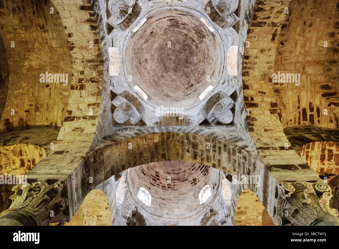 Interior views of the Arab-Norman style Church of San Cataldo, Palermo ...