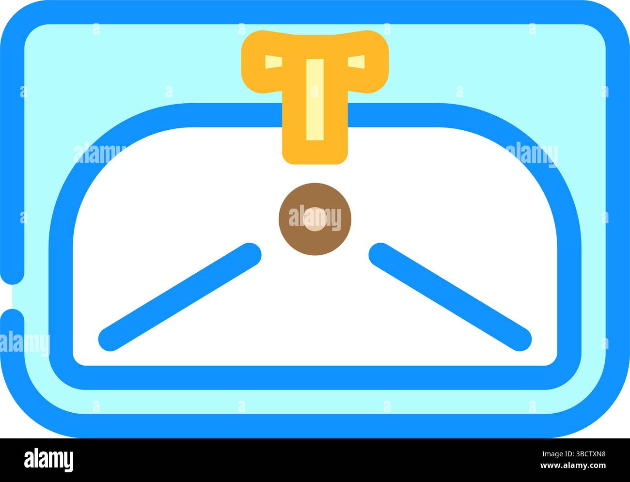 bathroom sink color icon vector illustration Stock Vector Image & Art ...