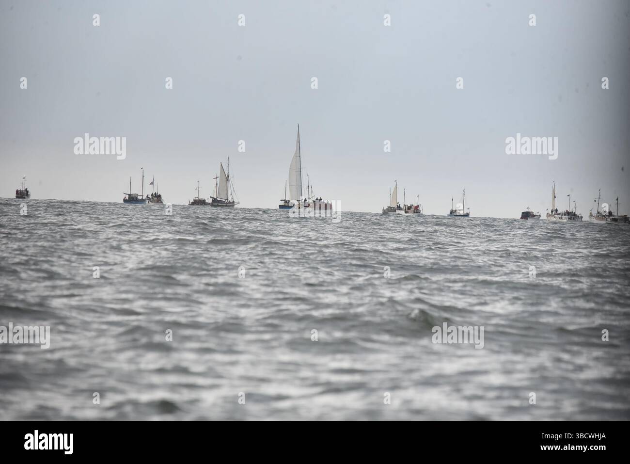 The Dunkirk Little ships flotilla leaving Ramsgate for Dunkirk on the ...