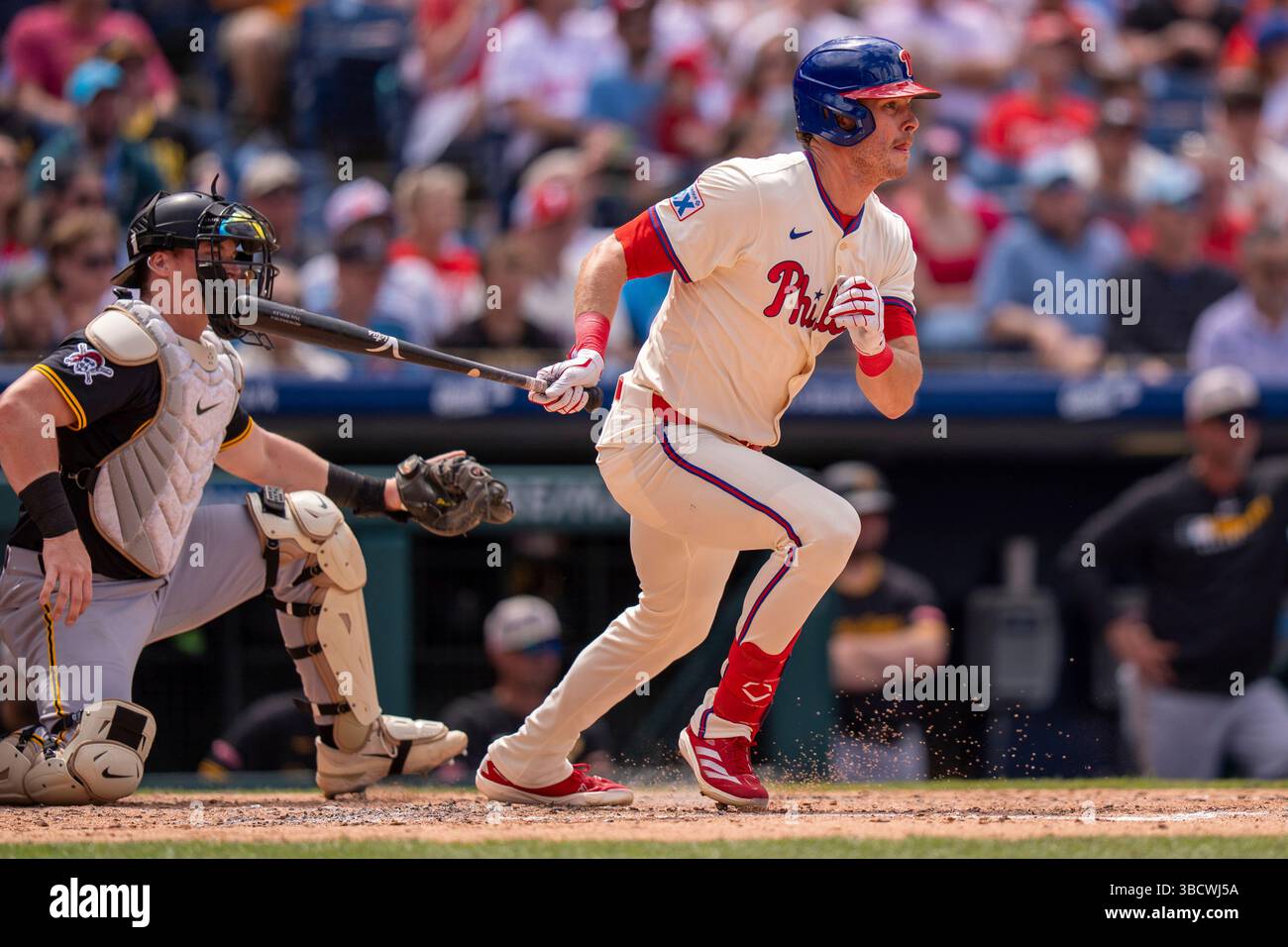 Philadelphia Phillies' Max Kepler in action during a baseball game ...