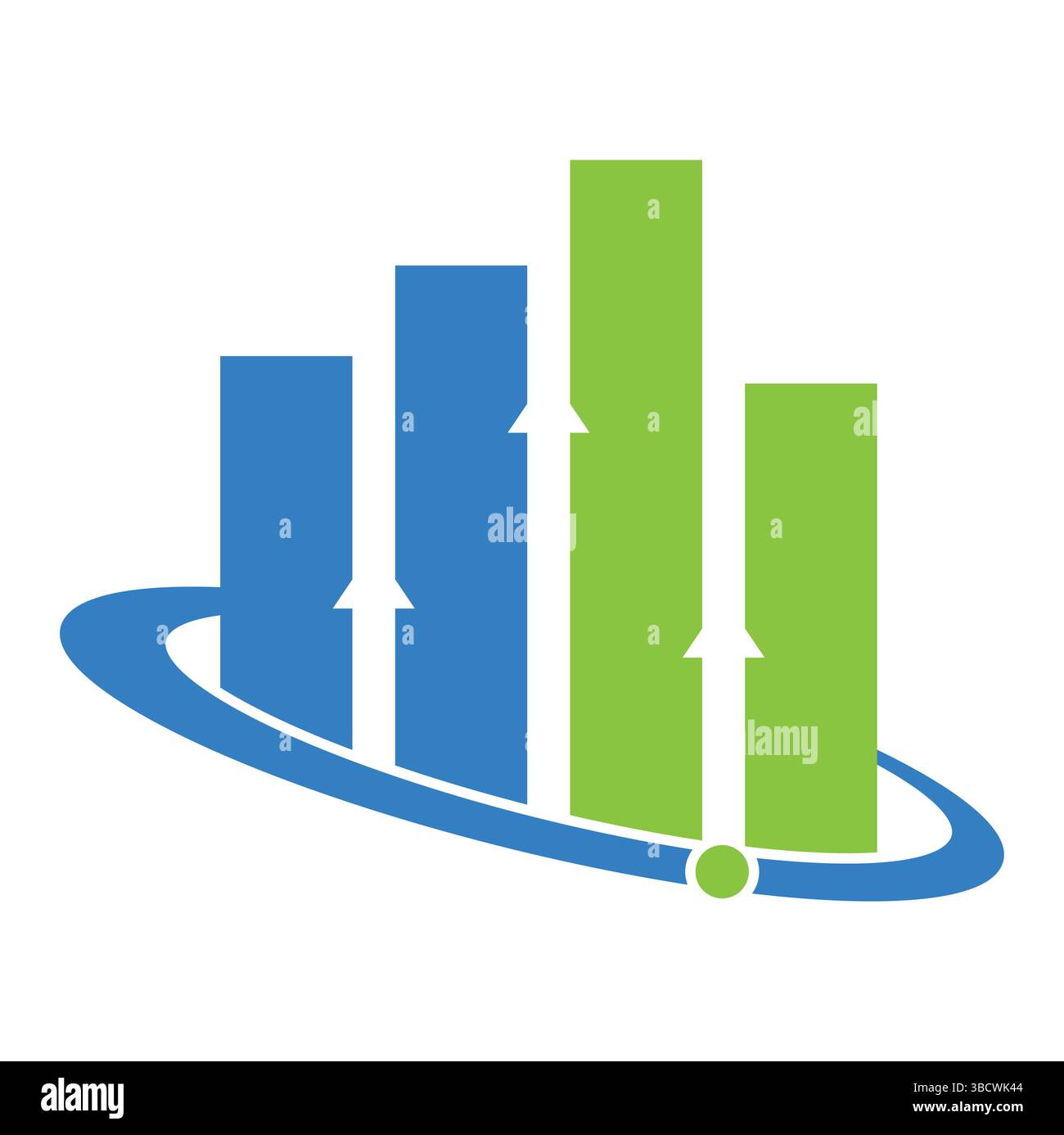 Planet Stats vector logo design template. World finance logo design concept. World stats logo. Stock Vector