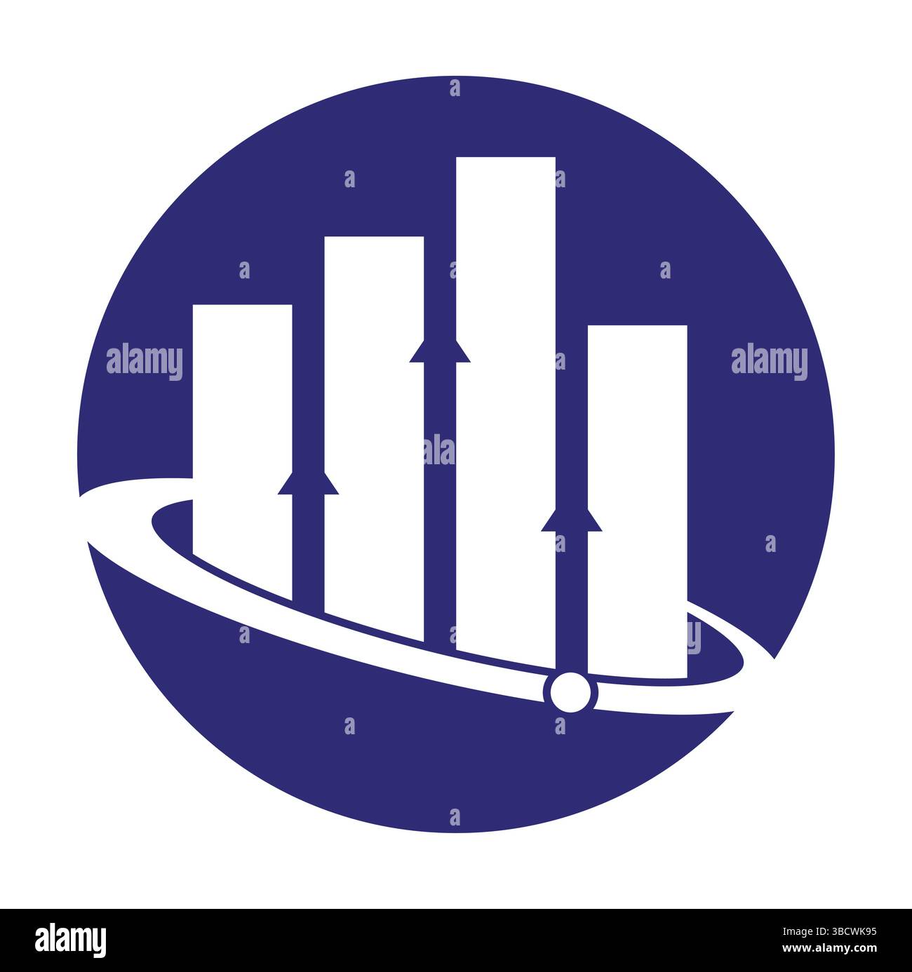 Planet Stats vector logo design template. World finance logo design concept. World stats logo. Stock Vector