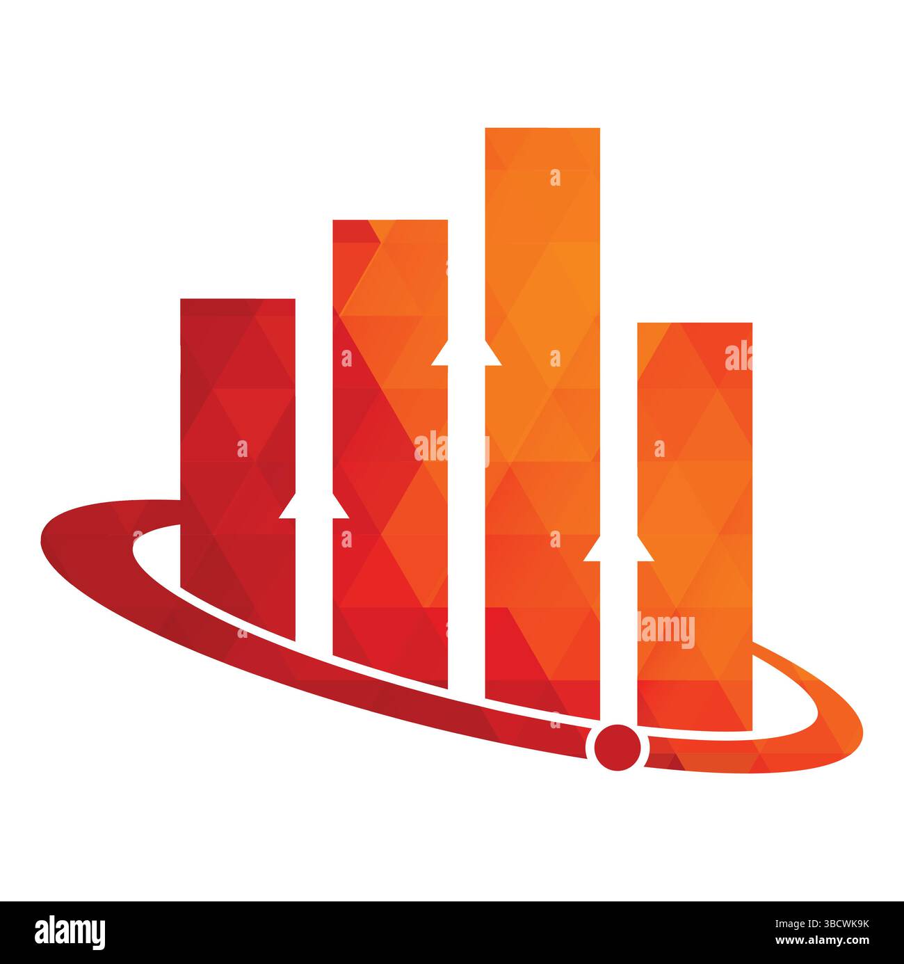 Planet Stats vector logo design template. World finance logo design concept. World stats logo. Stock Vector
