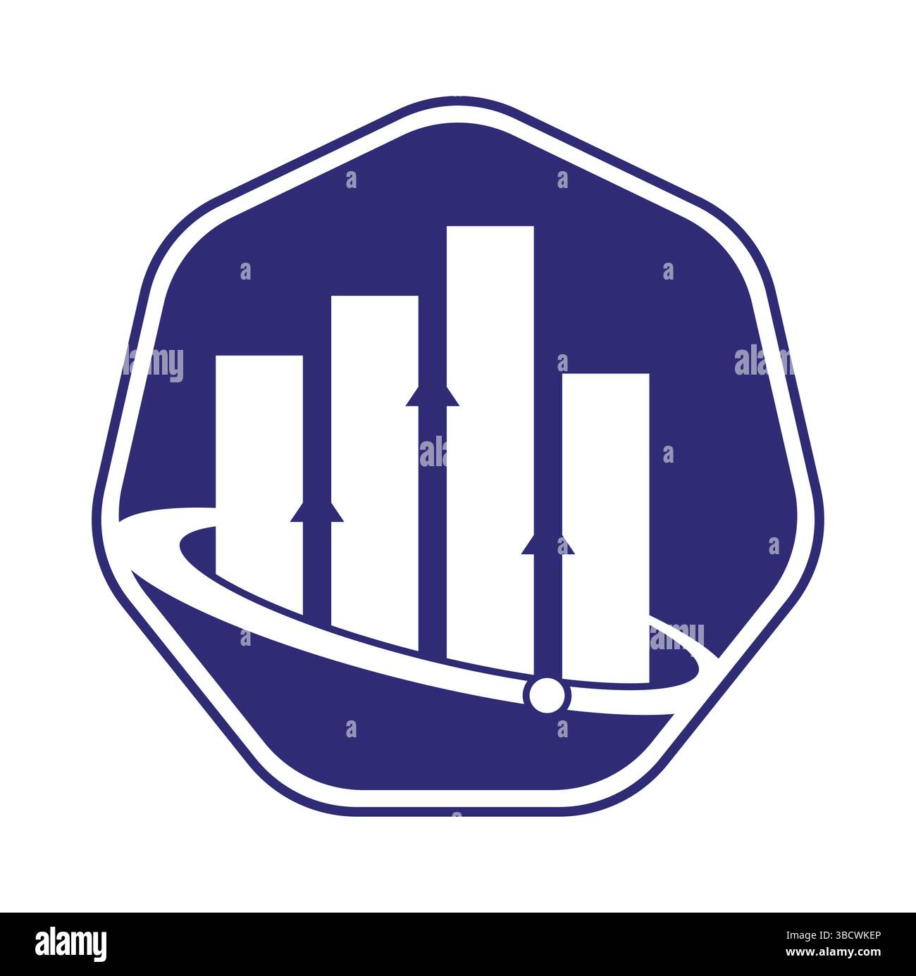 Planet Stats vector logo design template. World finance logo design concept. World stats logo. Stock Vector