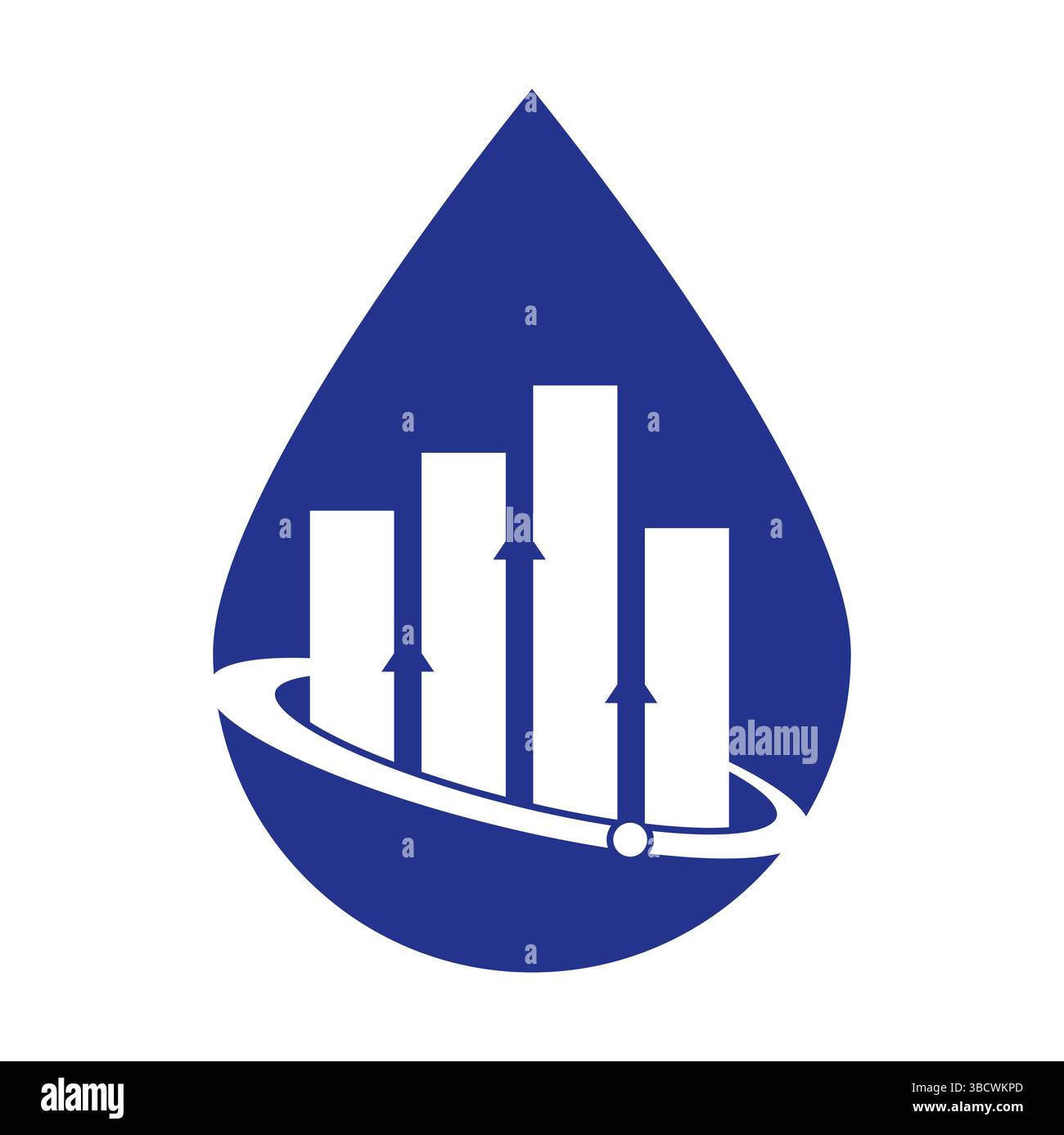 Planet Stats vector logo design template. World finance logo design concept. World stats logo. Stock Vector