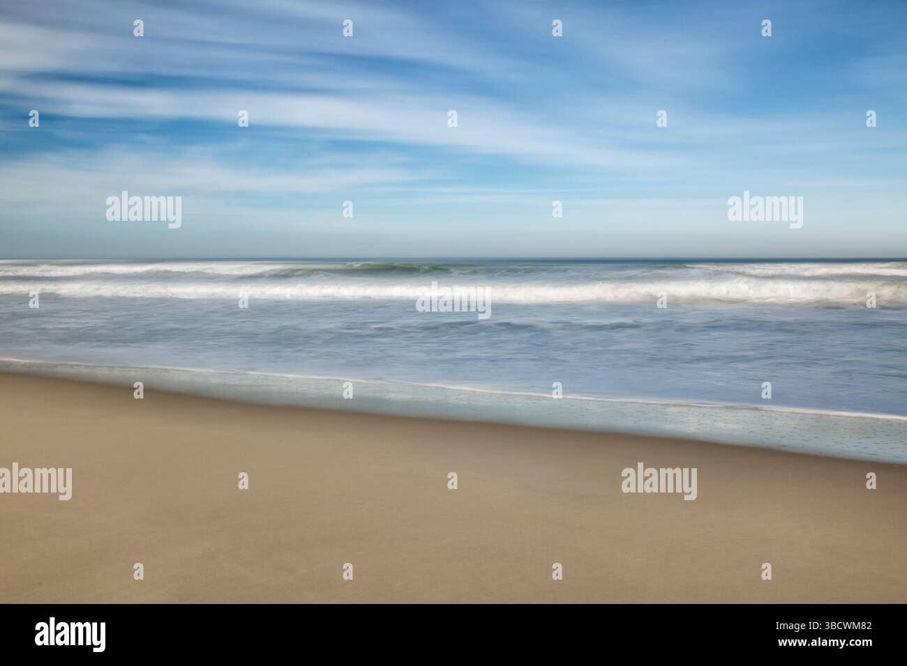USA, California, Central Coast, Lompoc. Surf Beach abstract Stock Photo