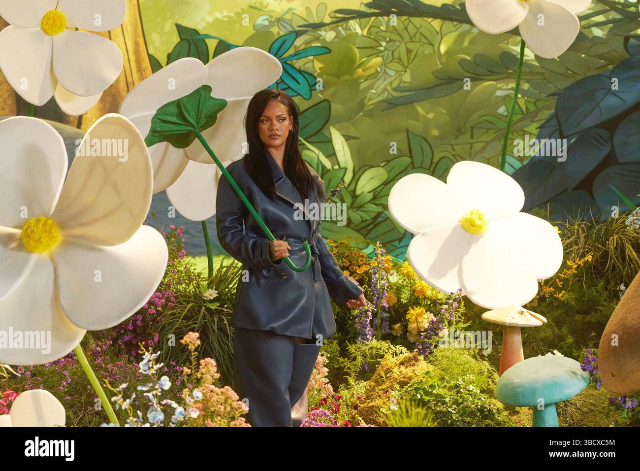 RELEASE DATE: July 18, 2025. TITLE: Smurfs. STUDIO: Paramount Animation. DIRECTOR: Chris Miller. PLOT: When Papa Smurf is taken by evil wizards Razamel and Gargamel, Smurfette leads the Smurfs on a mission to the real world to save him. STARRING: RIHANNA on set. (Credit Image: © Paramount Animation/Entertainment Pictures/ZUMAPRESS.com) EDITORIAL USAGE ONLY! Not for Commercial USAGE! Stock Photo