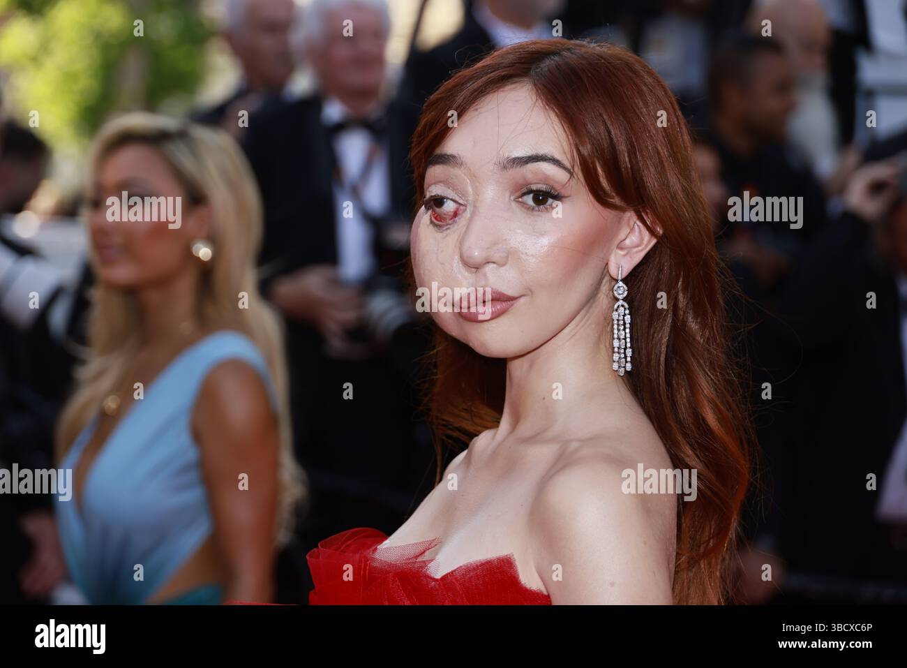 Cannes, France. 21st May, 2025. Nikki Lilly attends the red carpet for ...