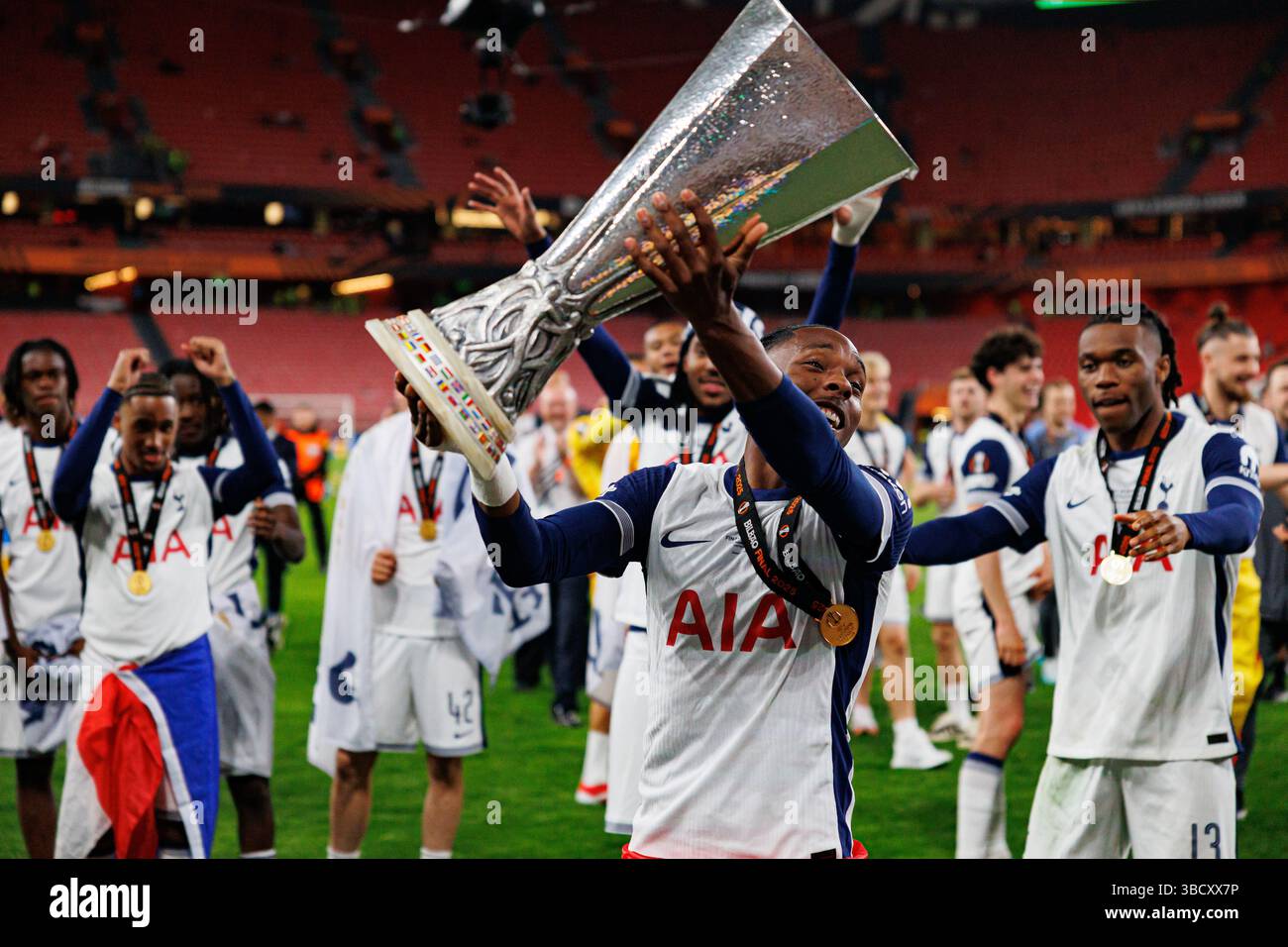 Bilbao Spain 21st May 2025 Wilson Odobert Seen During UEFA Europa bilbao-spain-21st-may-2025-wilson-odobert-seen-during-uefa-europa