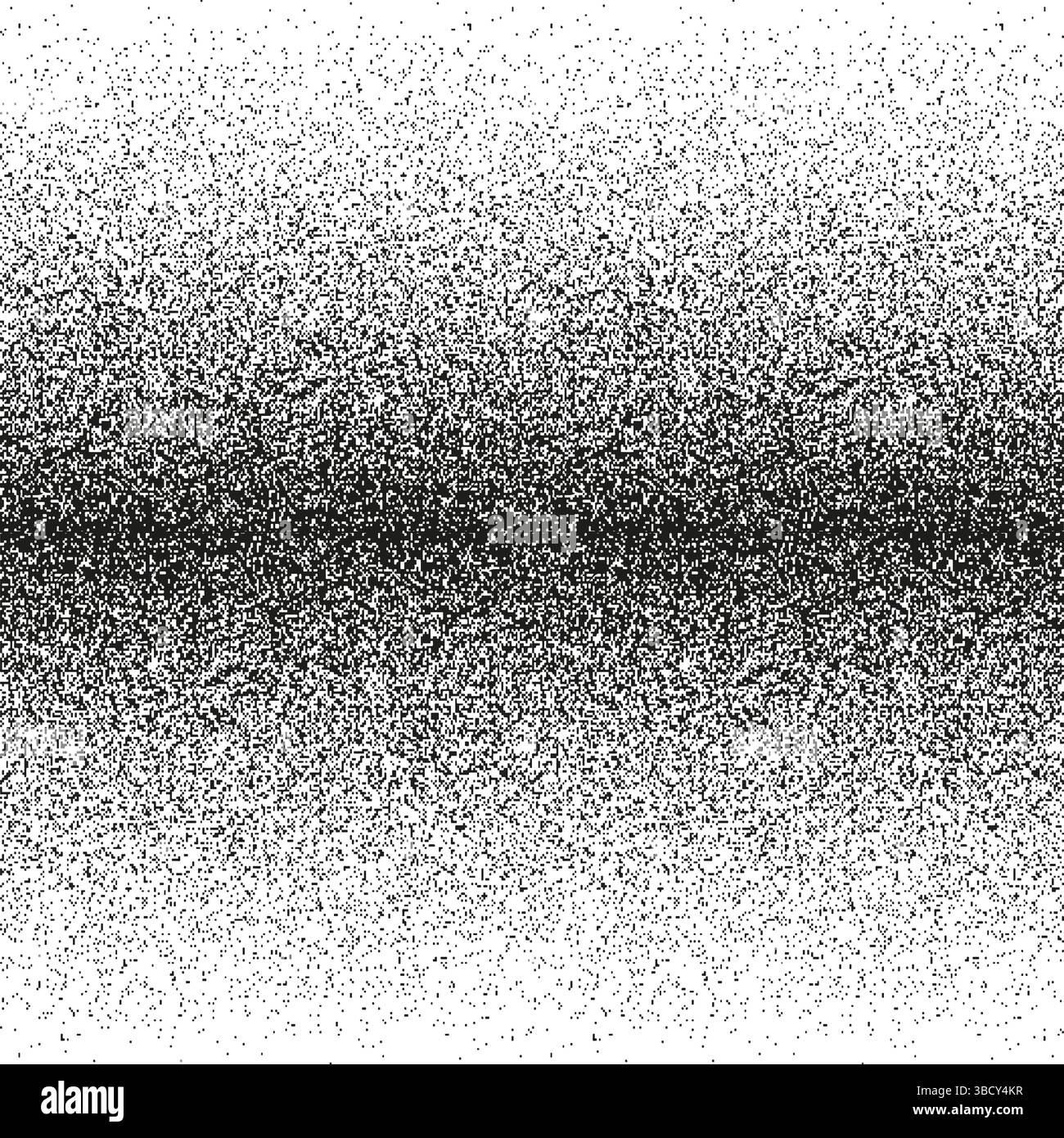 Horizontal halftone texture. Dot gradient vector. Fade side direction. Monochrome shading detail. Stock Vector