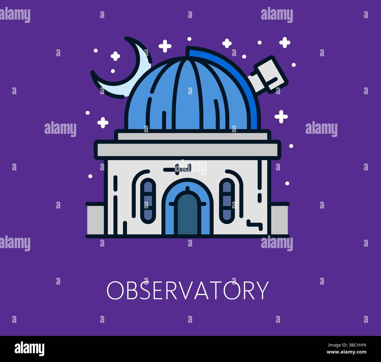 Astronomical observatory university Stock Vector Images - Alamy