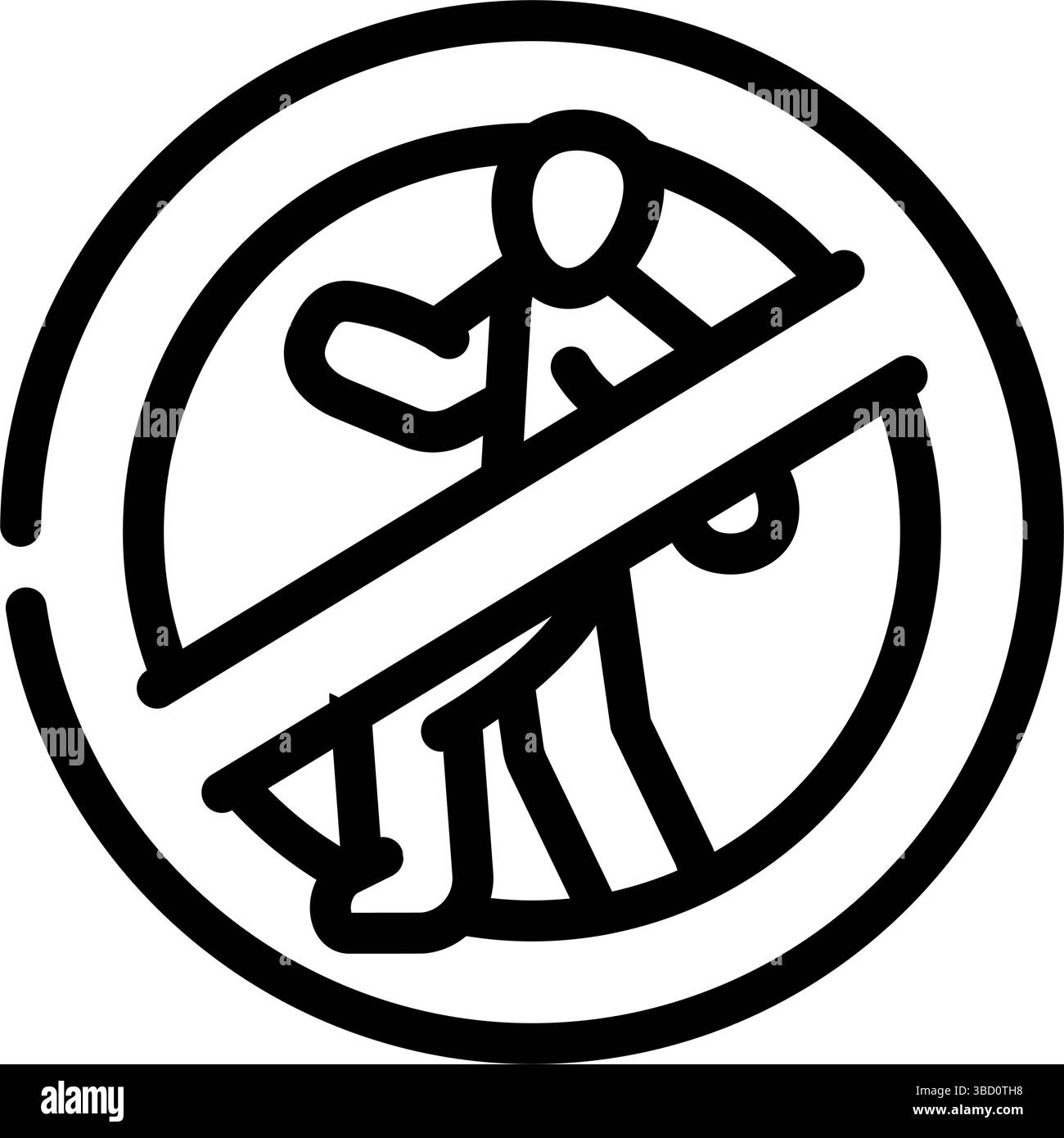 no entry information line icon vector illustration Stock Vector Image ...