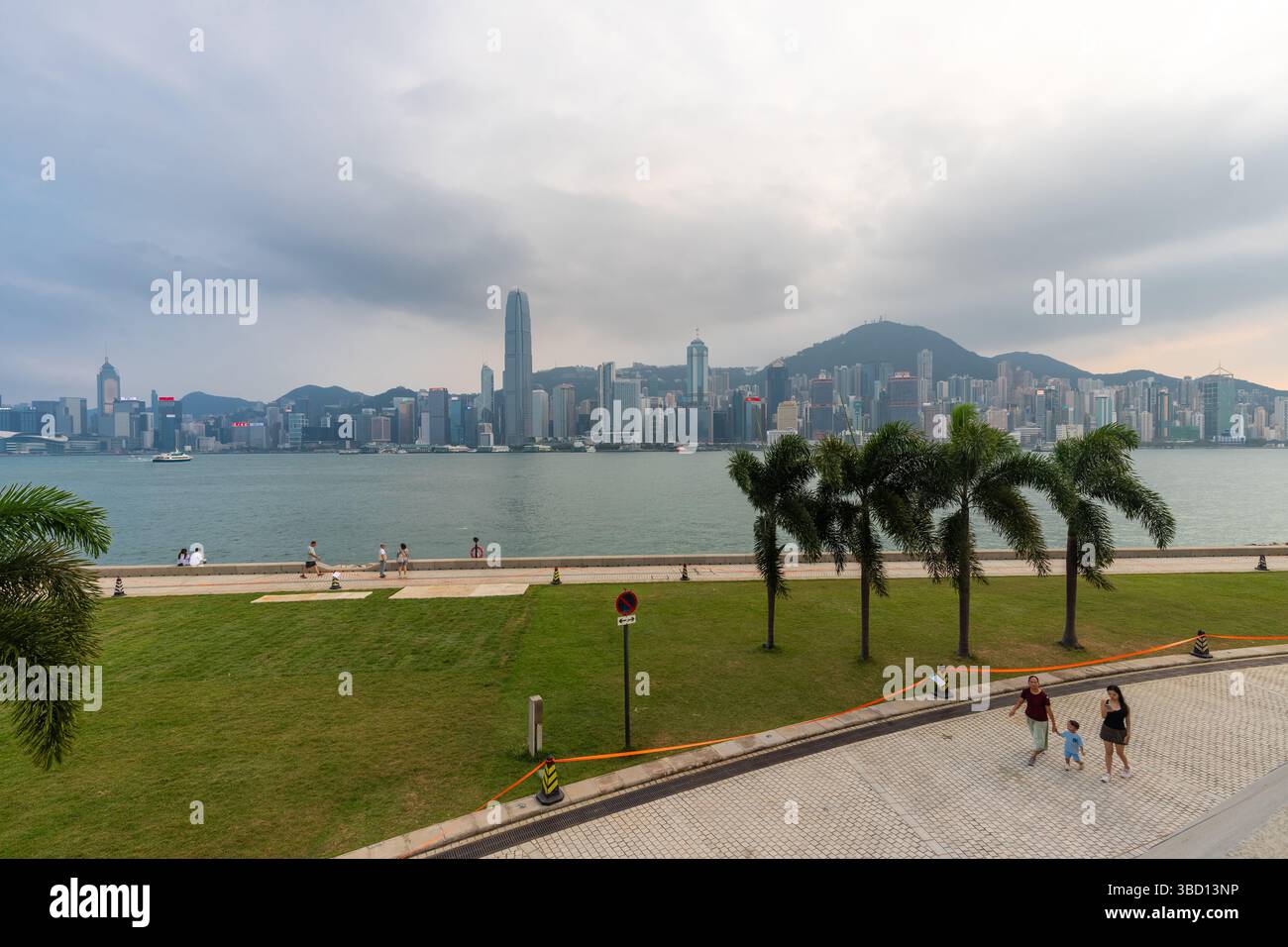 West Kowloon Cultural District is a large arts development in Hong Kong where arts and culture go beyond museums and theatres all surrounded in a gree Stock Photo