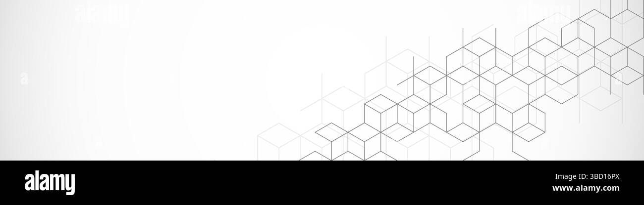 Abstract geometric background with isometric vector blocks, polygon ...