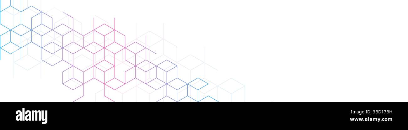 Abstract geometric background with isometric vector blocks, polygon shape pattern. Vector illustration Stock Vector