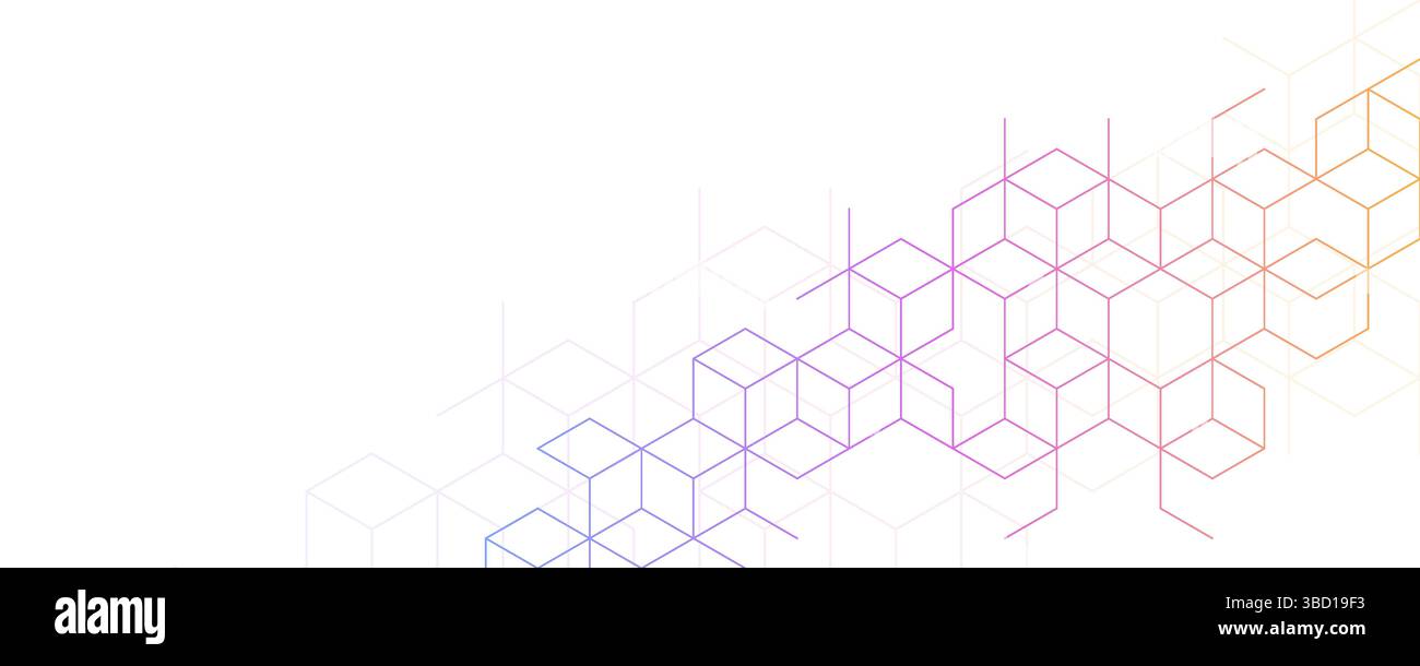 Abstract geometric background with isometric vector blocks, polygon shape pattern. Vector illustration Stock Vector