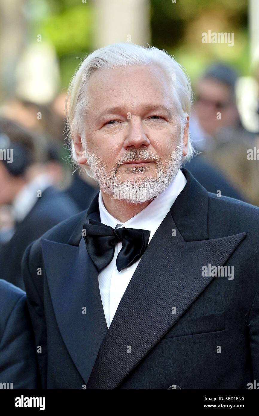 Julian Assange bei der „The History of Sound“ Film Premiere am 21.05.2025 im Rahmen vom 78. Film Festival in Cannes Stock Photo