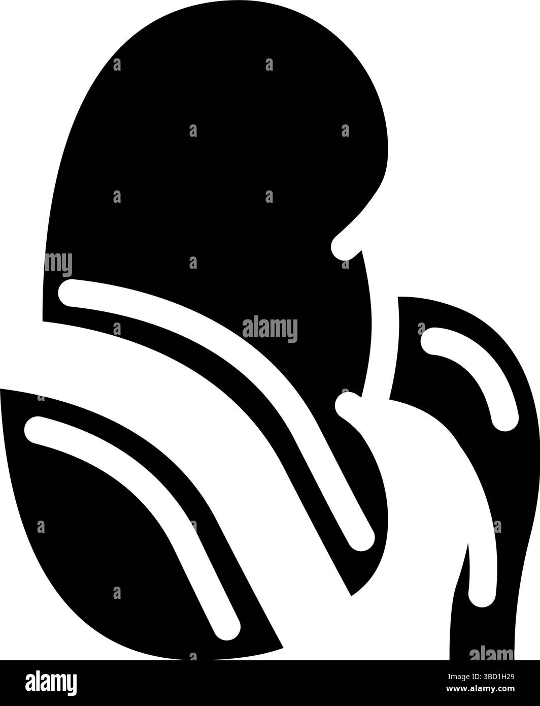 nephrectomy urology glyph icon vector illustration Stock Vector Image ...