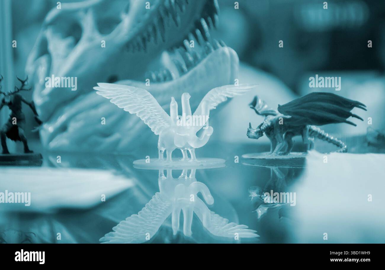 Detailed models in different form printed on 3D printer from polymer ...