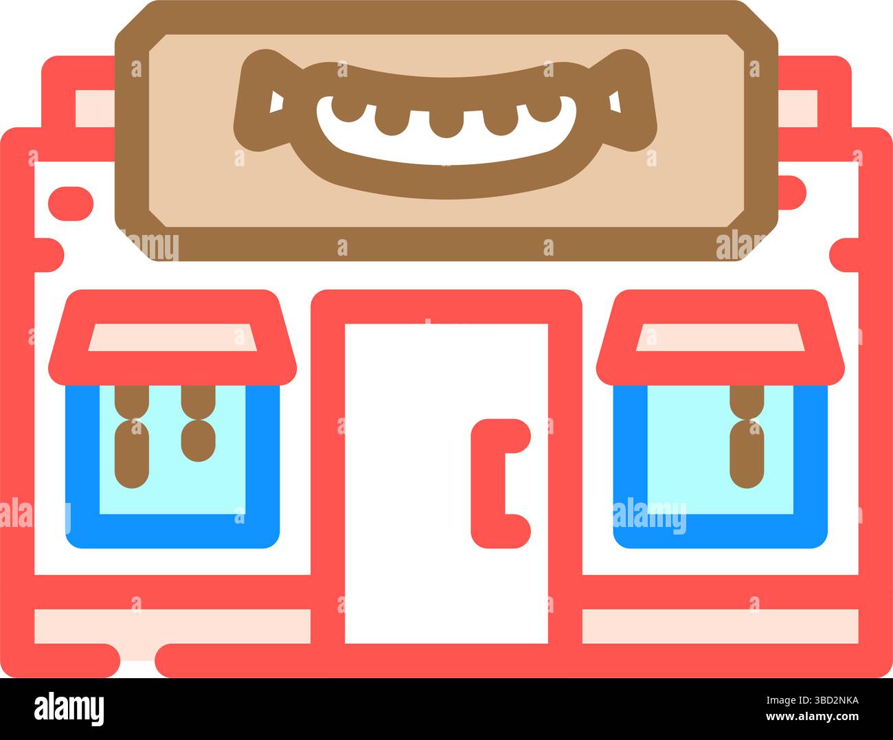 delicatessen shop color icon vector illustration Stock Vector Image ...