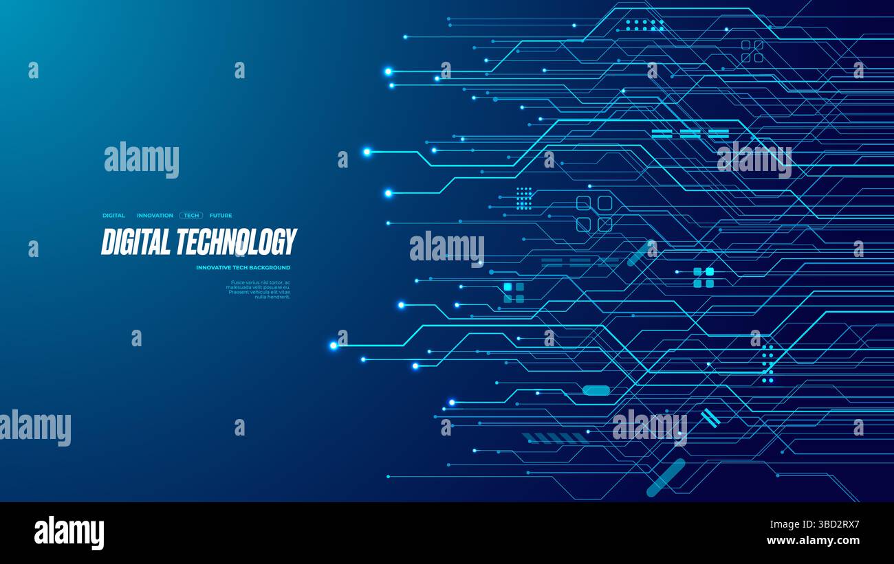 Abstract technology blue circuit board texture or pattern Stock Vector ...