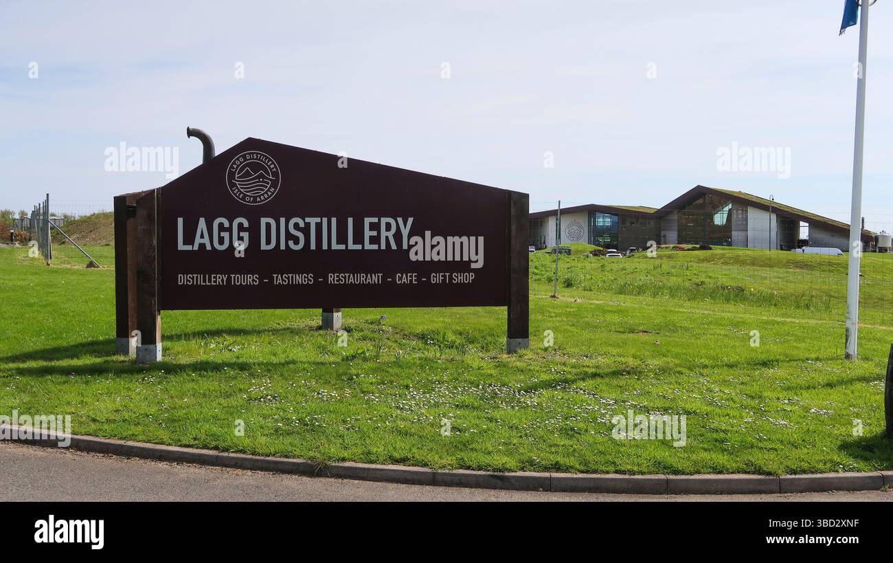 Lagg Distillery Isle of Arran Stock Photo