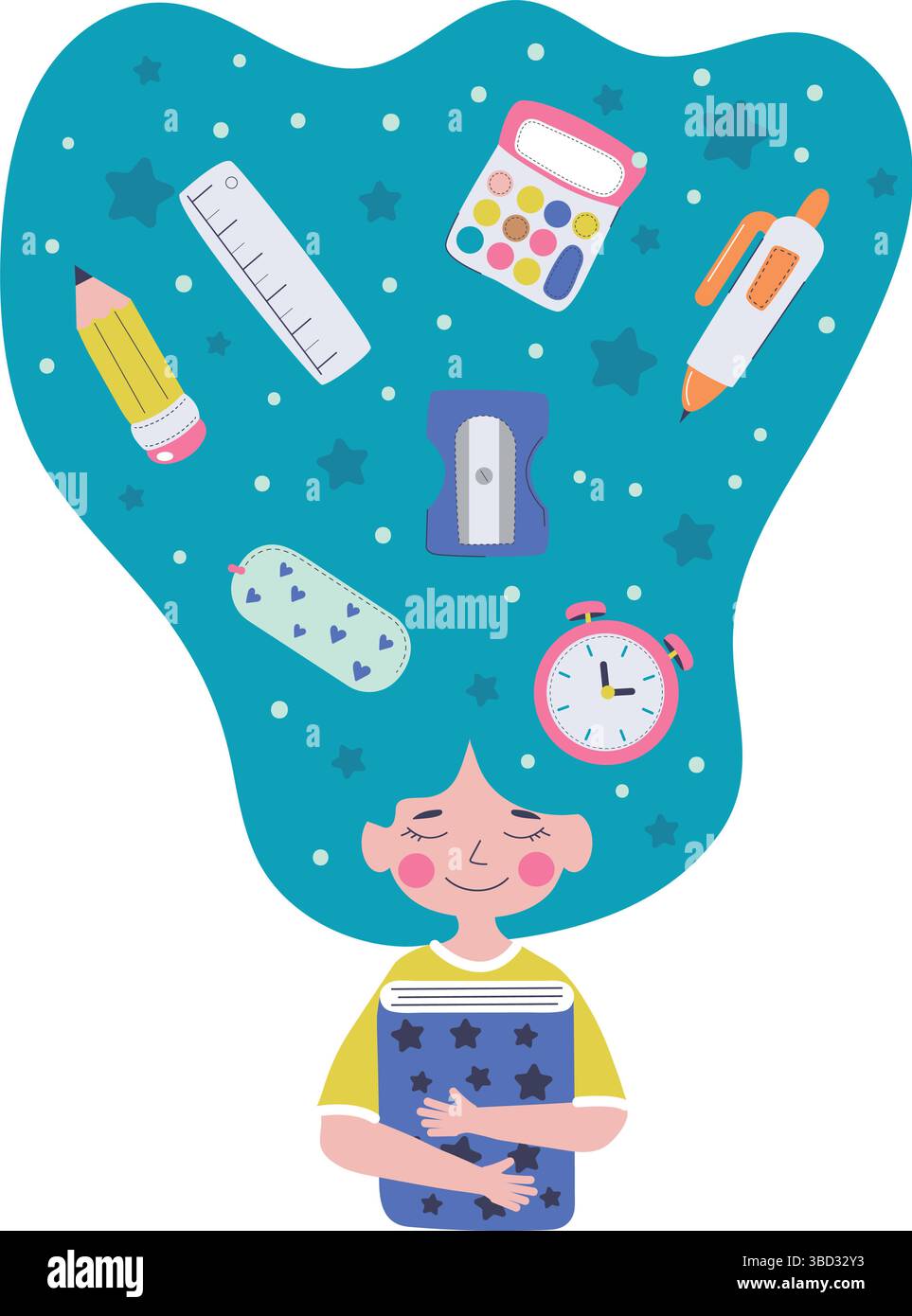 back to school vector isolated illustration Stock Vector Image & Art ...