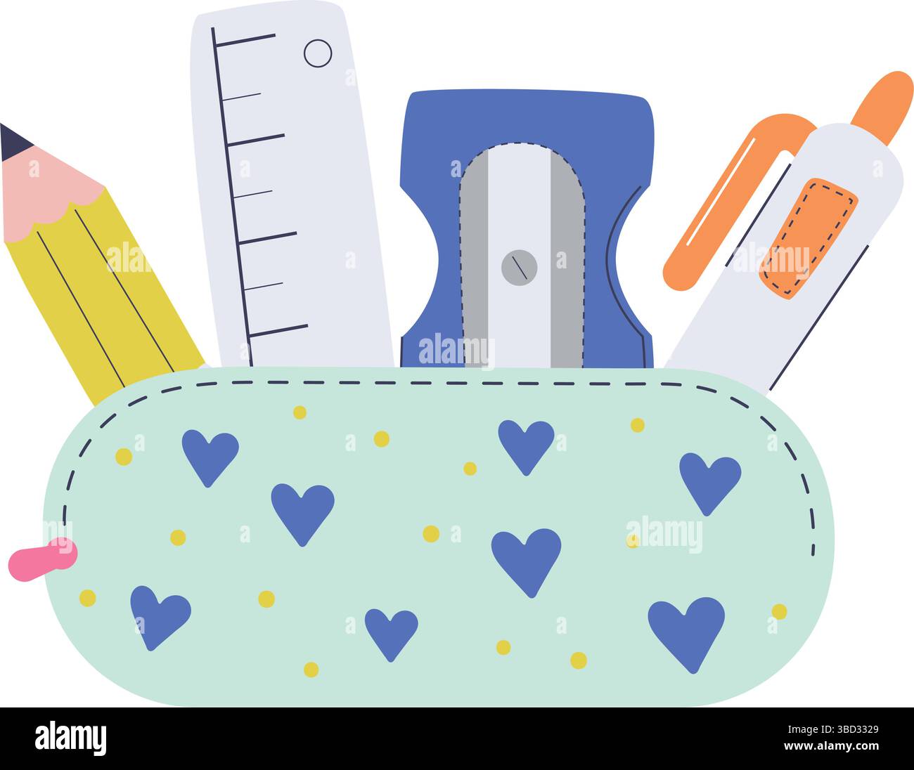 back to school vector isolated illustration Stock Vector Image & Art ...