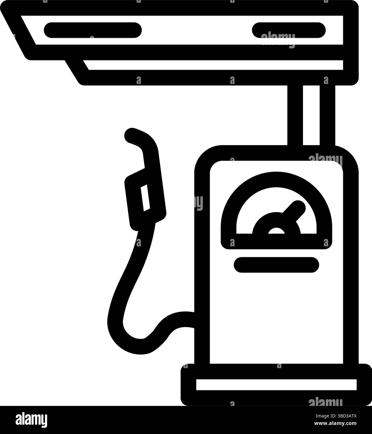 gas station highway highway road line icon vector illustration Stock ...