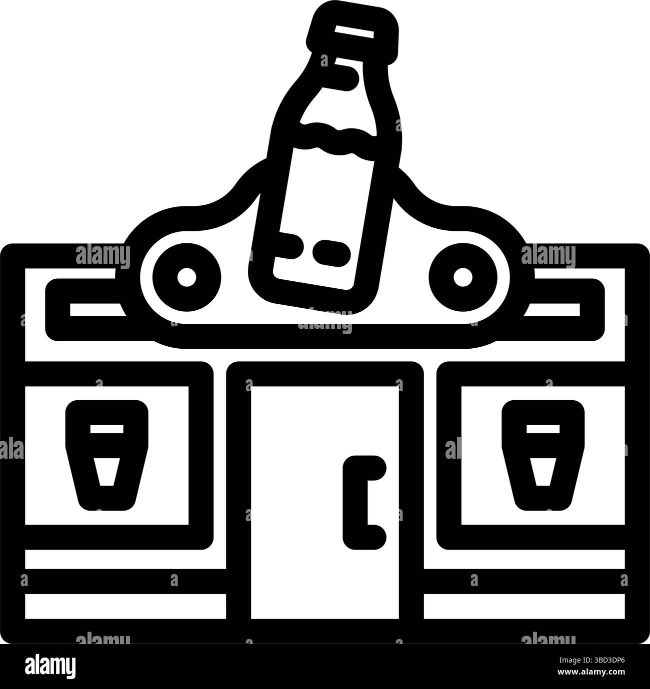 dairy shop line icon vector illustration Stock Vector Image & Art - Alamy