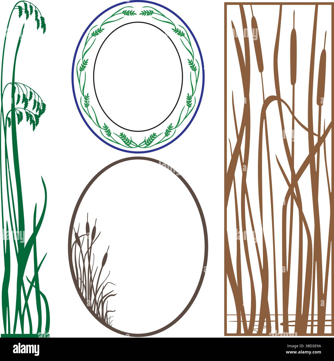 Frames Design Collection Sets Elegant Borders & Decorative Outlines for Creatives Stock Vector