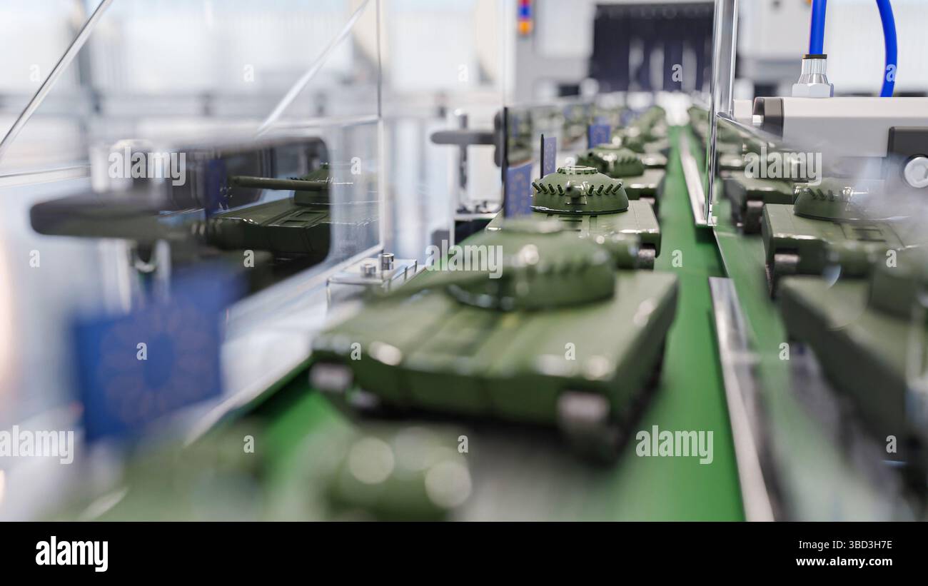 Tanks on assembly conveyor hi-res stock photography and images - Alamy