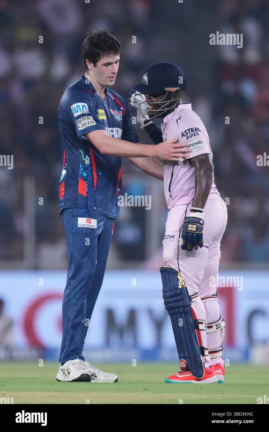 Lucknow Super Giants bowler Will O'Rourke speaks with Gujarat Titans ...