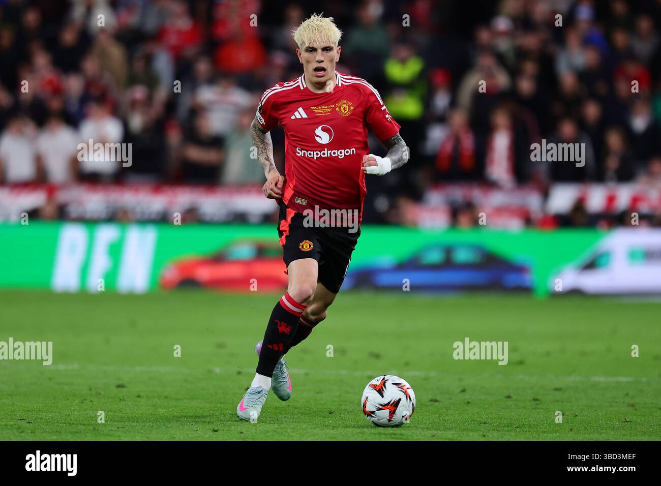 Alejandro Garnacho Of Manchester United During The 2024 2025 Europa 