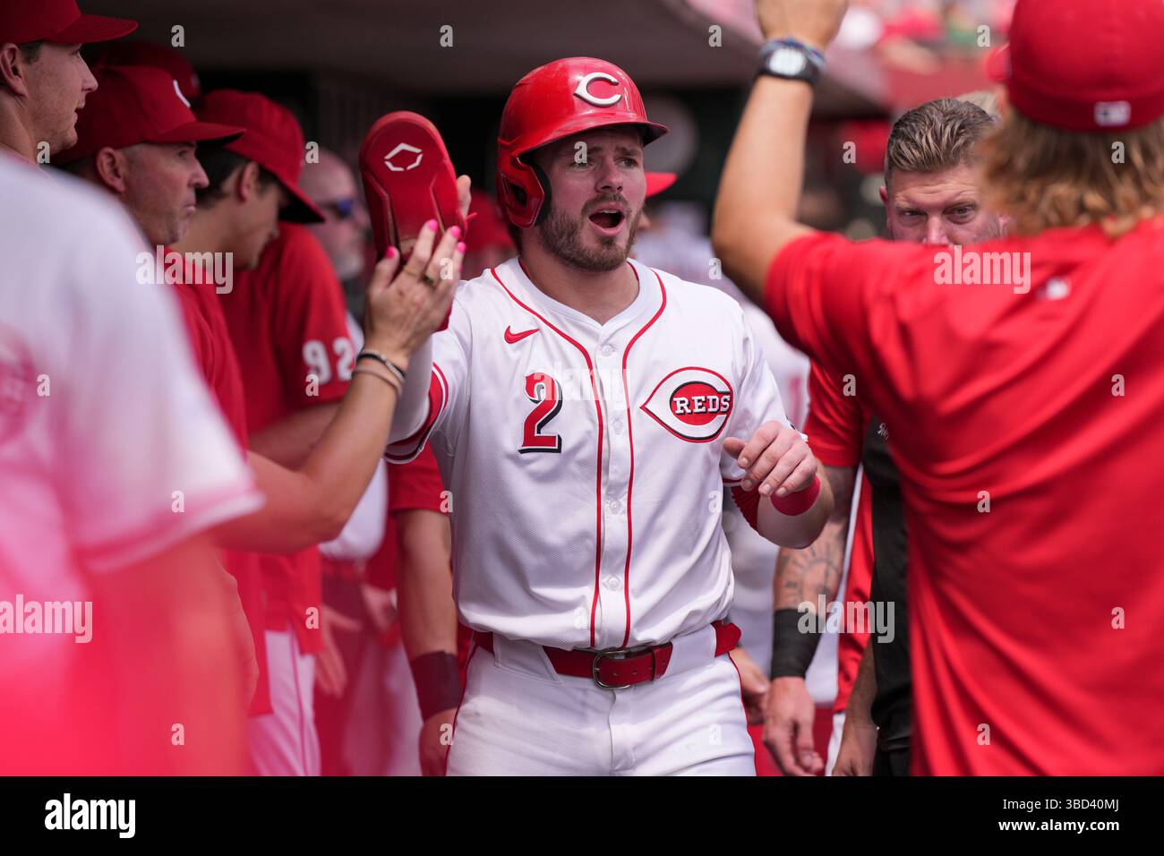 Baseball Signé Gavin Lux Cincinnati Reds – Avec Inscription – Authentifié MLB
