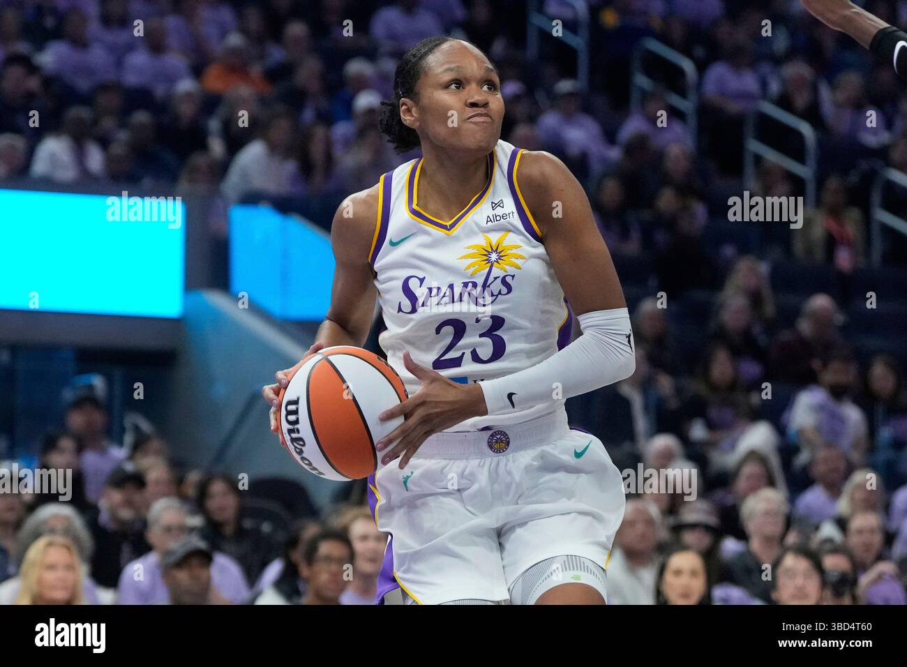 Los Angeles Sparks forward Azura Stevens during a WNBA basketball game ...
