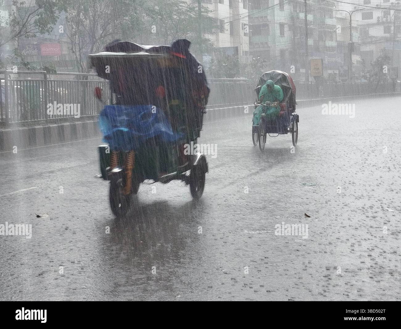 Hasan Reksha Dhaka, Bangladesh. 21st May, 2025. Rickshaw drivers carry passengers ...