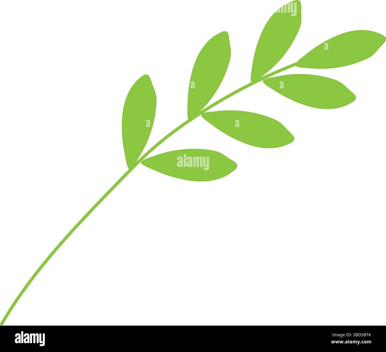 Light green herb branch icon. Vector Stock Vector Image & Art - Alamy