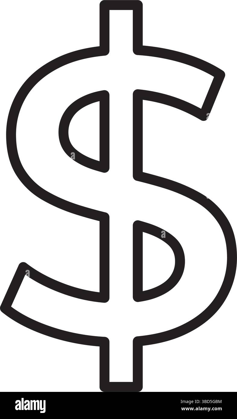Black dollar sign icon. Vector Stock Vector Image & Art - Alamy