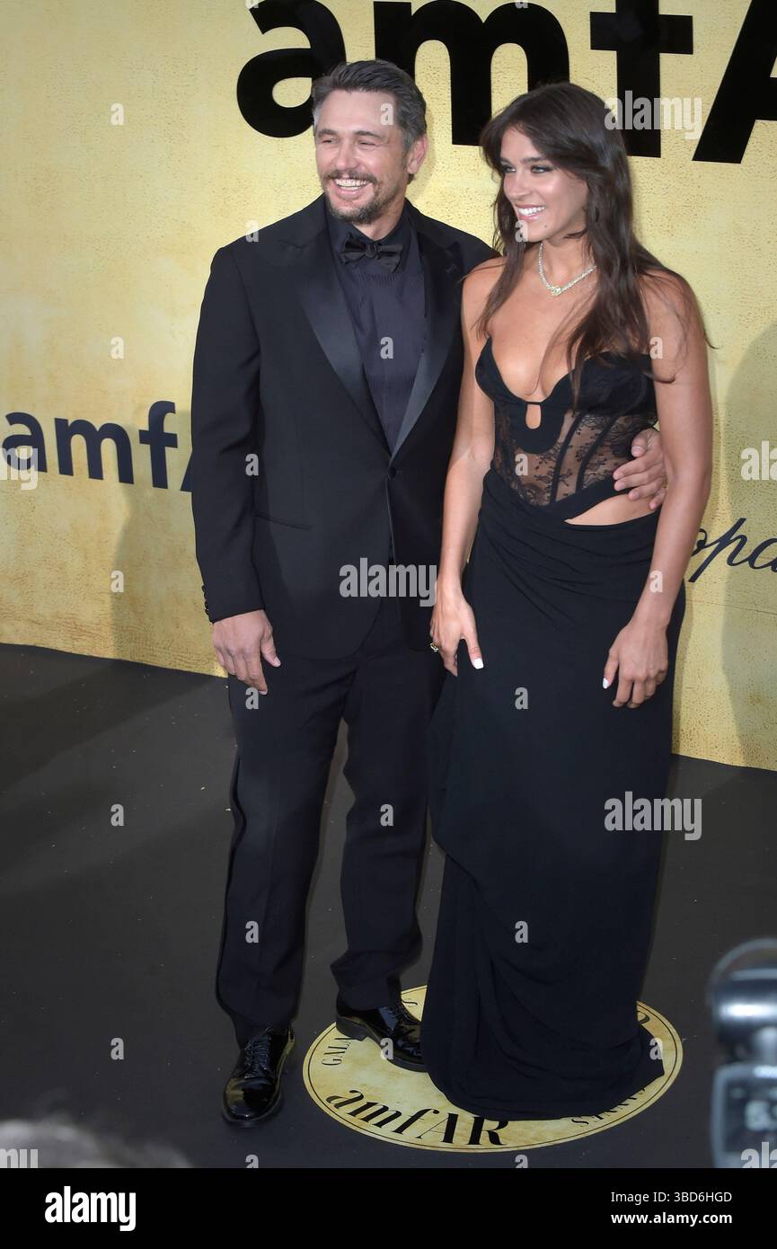 Cannes, France. 22nd May, 2025. James Franco and, Izabel Pakzad attend ...