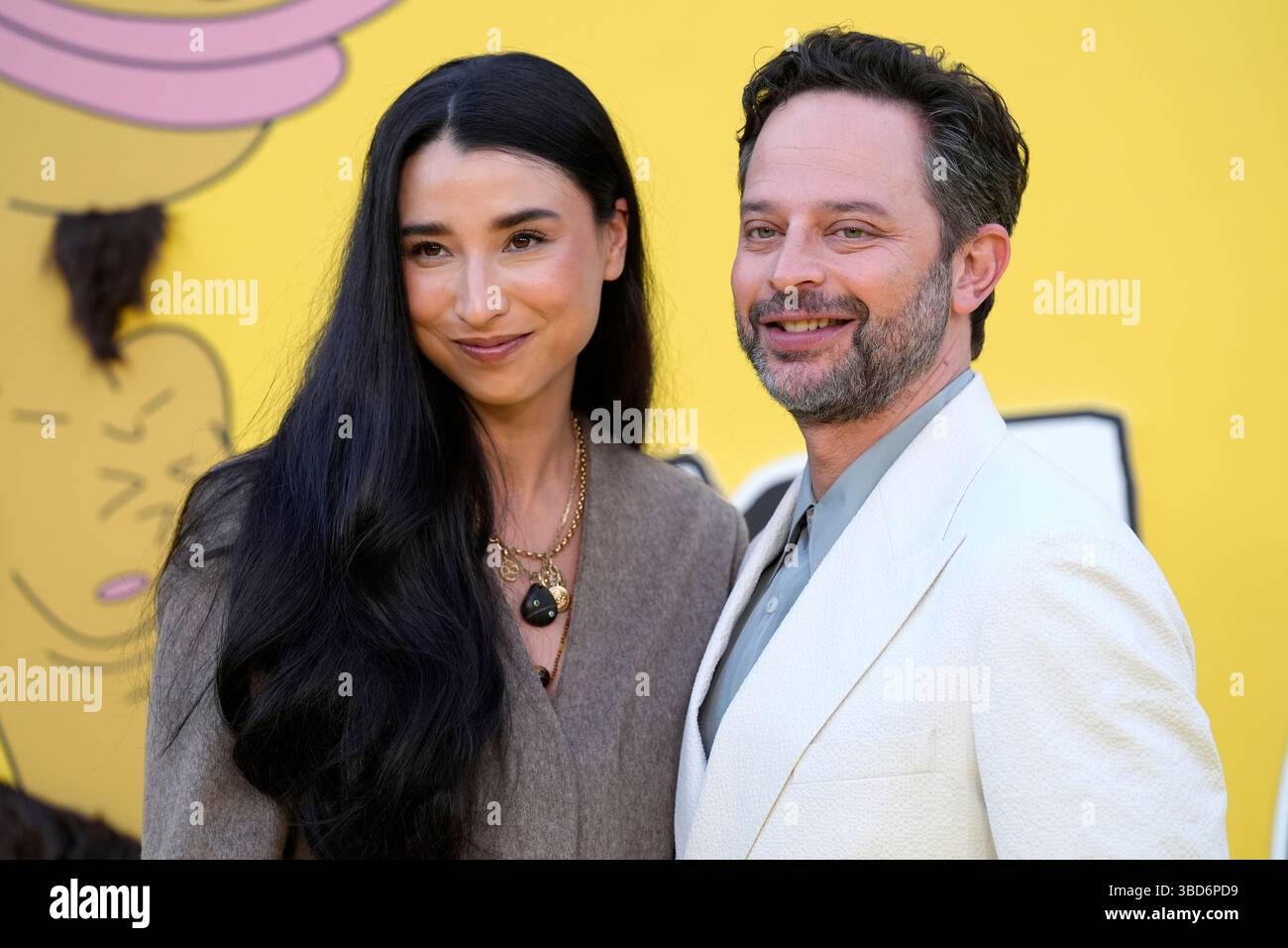 Nick Kroll and his wife Lily Kwong arrive at the Season 8 premiere of