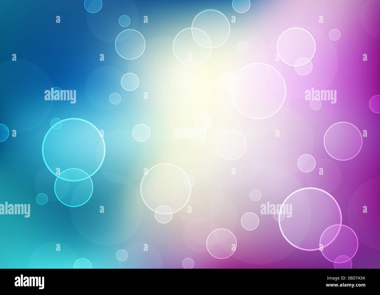 Abstract Bokeh Lights Background with Multicolored Circles and Gradients Stock Vector