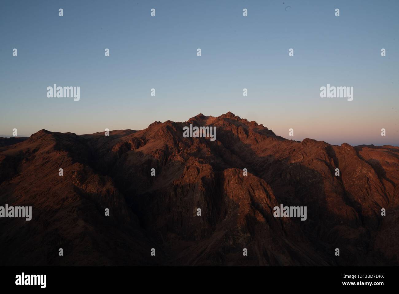View From Mount Inari Sunrise over the Sinai desert view from mount Sinai after a long night ...