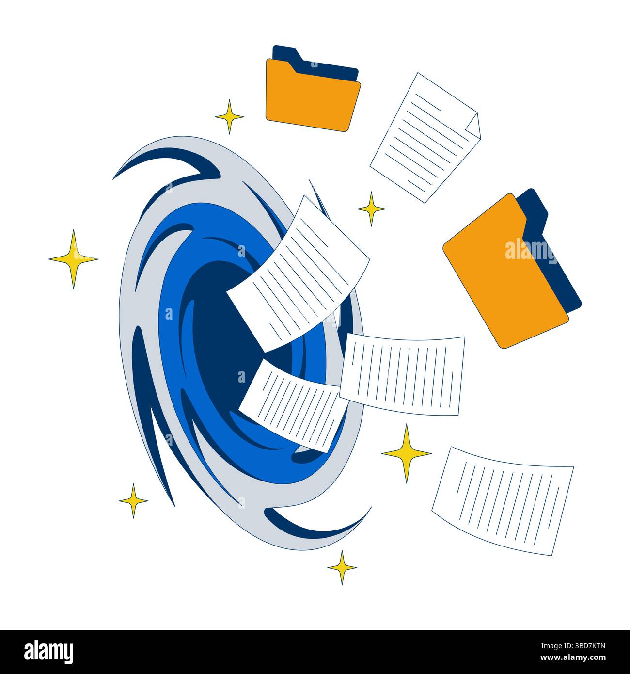 Files loss 2D illustration concept Stock Vector Image & Art - Alamy
