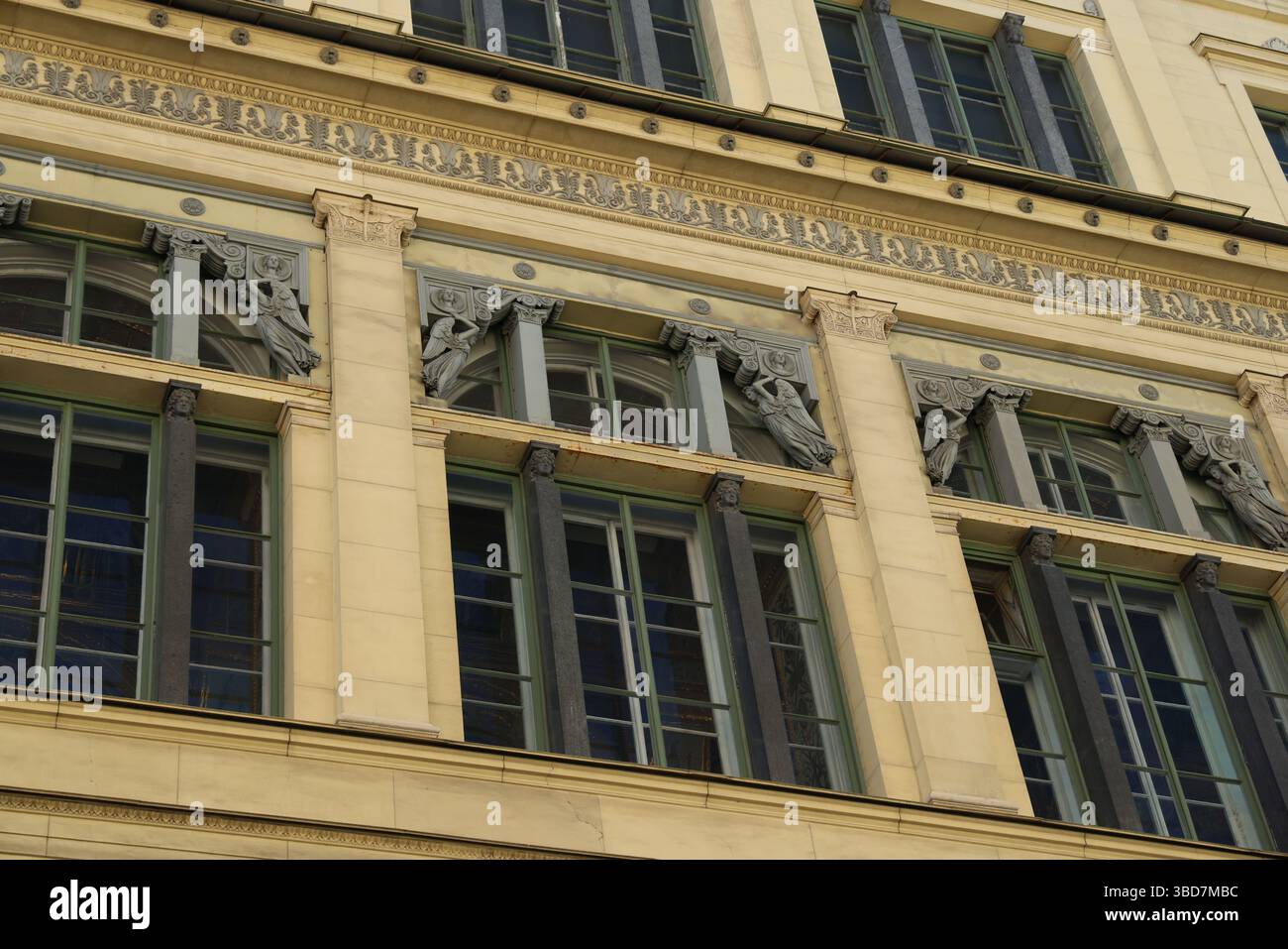 Exquisite Architectural Detail of a Historic Building Facade Showcasing ...