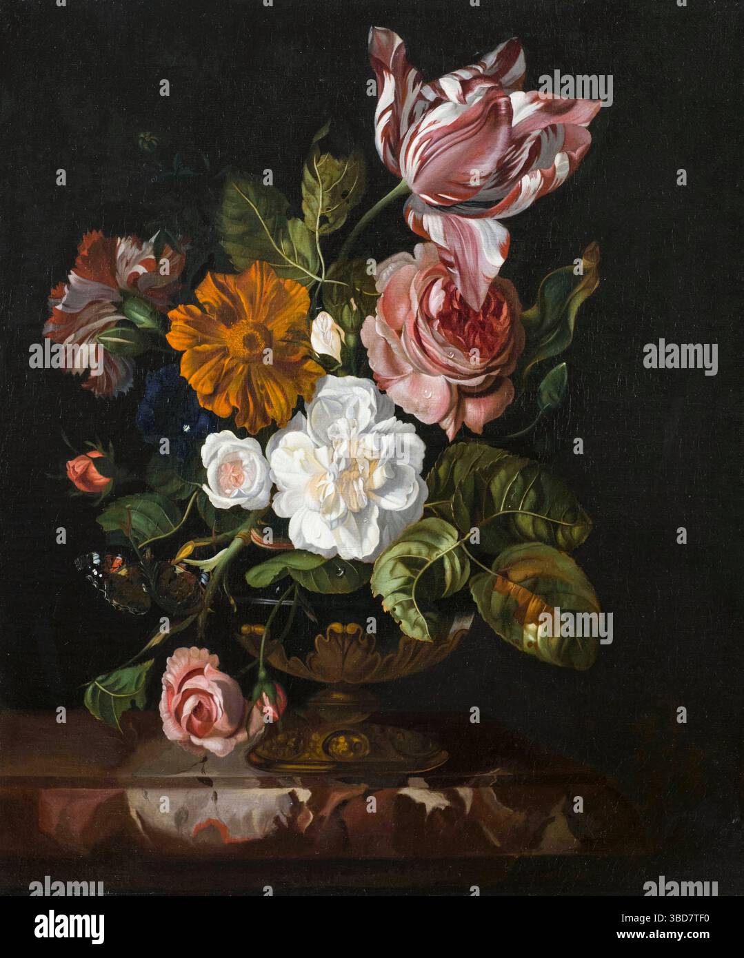 Rachel ruysch flowers in a vase hi-res stock photography and images - Alamy