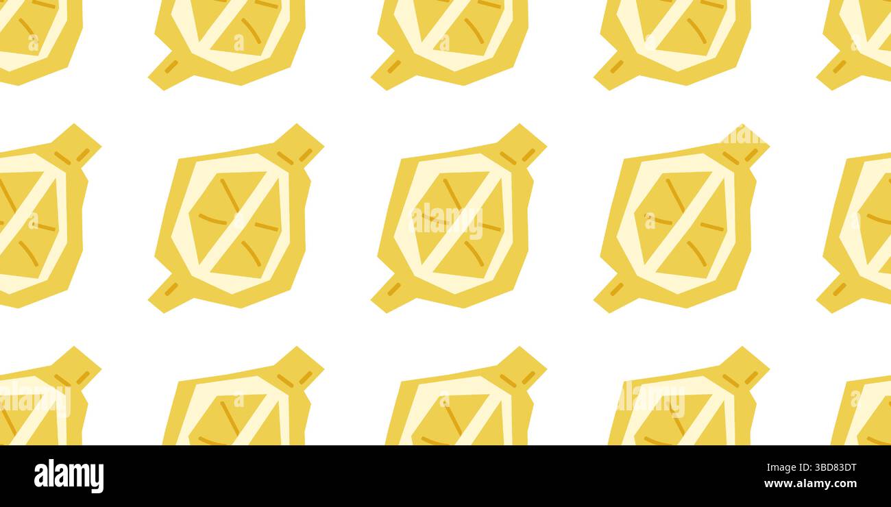 Lemon Drink Pouch Seamless Pattern Stock Vector